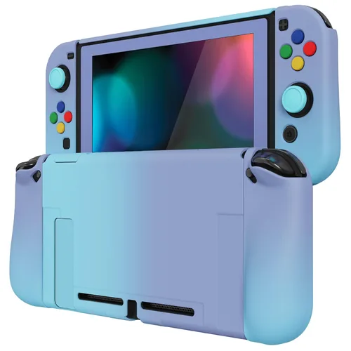 Vista 90 de PlayVital AlterGrips Ergonomic Grips Cover for Nintendo Switch, [2 Design] Interchangeable Comfort Dockable Protective Case with Screen Protector &
