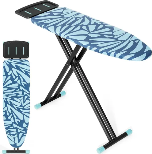 Vista 10 de APEXCHASER Tabla de Planchar de Tamaño Completo, Conjunto de Tabla de Planchar y Plancha con Altura Ajustable, Tablas de Planchar Plegables