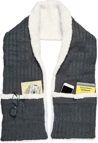 Vista 2 de Ontel Bufanda Huggle, gris, talla única