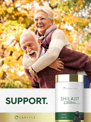 Vista 6 de Carlyle - Cápsulas de Shilajit 2000mg 90 unidades Suplemento sin OMG y sin gluten