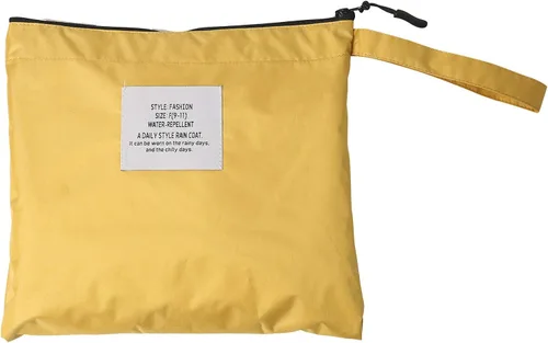Vista 6 de Chubasquero largo impermeable para mujer con cremallera y bolsillos al aire libre