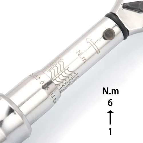 Vista 6 de ThreeH Llave dinamométrica de pulgada libra de 1/4 pulgadas, 1-6 Nm/0.7-4.5ft-lb Kit de mantenimiento de bicicletas para bicicletas de carretera
