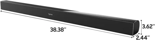 Vista 5 de SYLVOX Smart TV para exteriores de 43 pulgadas con barra de sonido, rendimiento impermeable superior, acabado mate para un efecto antirreflejos