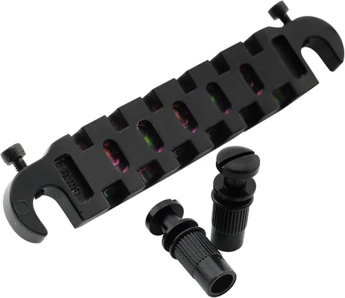 Vista 4 de Musiclily Pro BW003 2.1 in Pre-set Wraparound Bridge Tailpiece Negro