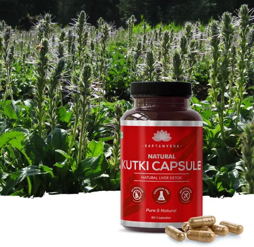 Vista 8 de SAPTAMVEDA Cápsulas Kutki Premium (60 Cápsulas) Pack 1