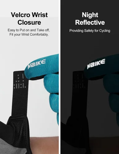 Vista 5 de INBIKE Guantes de ciclismo para bicicleta de carretera, guantes acolchados de gel con memoria para hombres y mujeres, guantes de ciclismo