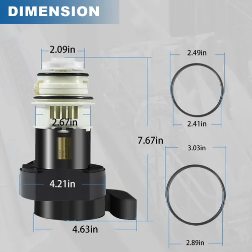 Vista 7 de 154844101 Motor Kit/154844101 Motor de bomba de circulación para lavavajillas con juntas tóricas para lavavajillas Frigidaire, reemplazar 154483001