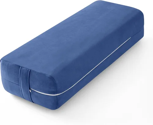 Vista 9 de Wellsin Cojín Rectangular para Yoga Bolster - Almohada de Meditación con Funda de Gamuza Lavable, 27"X10"X5.5