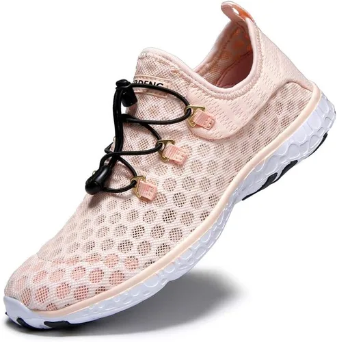 Vista 8 de MOERDENG - Zapatos de agua de secado rápido para mujer, ligeros, para deportes al aire libre, playa, piscina, ejercicio