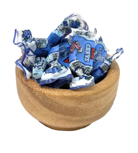 Vista 4 de Masticables de frutas con sabor a frambuesa azul salvaje, 2 libras a granel