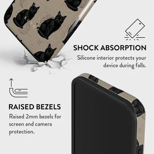 Vista 4 de BURGA Funda para iPhone 15 Plus - Linda, Moderna, Estética, Cubierta de Teléfono con Patrón, Protección de Concha Dura - se ajusta a la Funda Apple