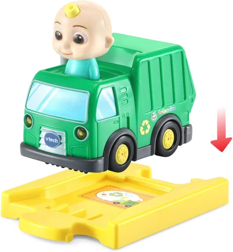Vista 2 de VTech CoCoMelon Go! Go! Smart Wheels Camión y pista de reciclaje de JJ