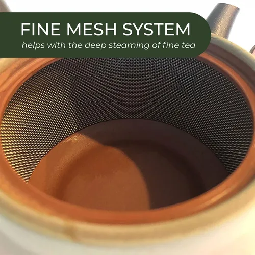 Vista 6 de Tés Gyokuro y Nozomi y tetera japonesa Tokoname de Japanese Green Tea Co - Surtido de té verde japonés de 3 piezas de alta calidad - Ideal