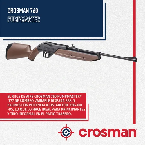 Vista 4 de Rifle monotiro/repetidor de Crosman 760, modelo Pumper Master BB, -1