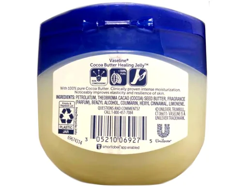Vista 2 de Vaseline Rich Conditioning Petroleum Jelly, manteca de cacao, 7.5 onzas (paquete de 10)