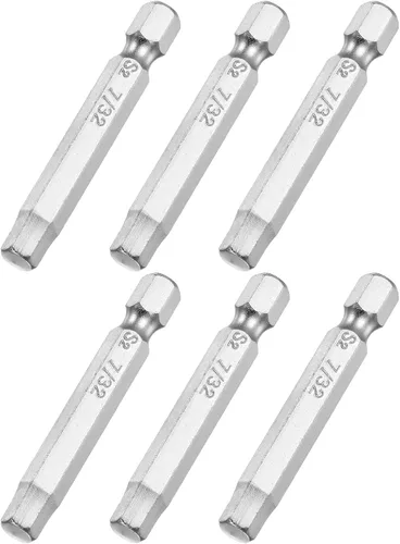 Vista 13 de uxcell Broca de destornillador de cabeza hexagonal magnética de 1/4 pulgadas, vástago hexagonal de 1/4 de pulgada de longitud de 2 pulgadas