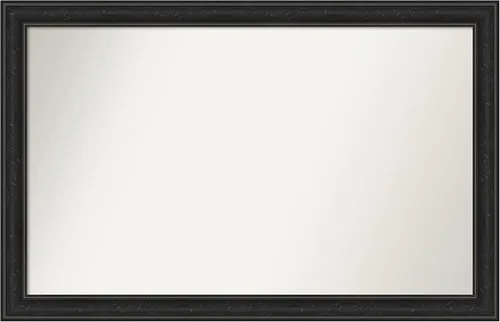 Vista 90 de Amanti Art Espejo personalizado, gran espejo de baño estrecho, espejo de pared o espejo de tocador de baño sobre el fregadero (24 x 24 pulgadas)