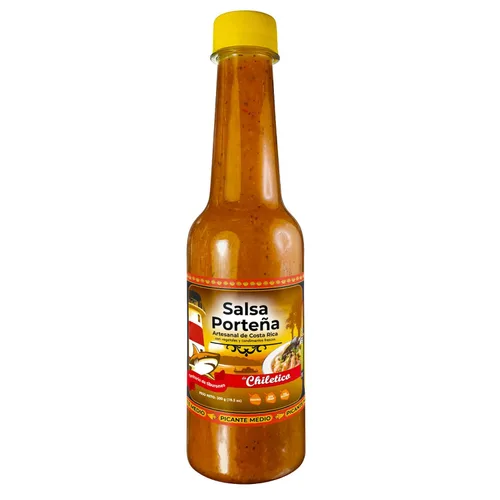 Vista 12 de Chiletico Salsa picante caribeña, nivel de calor medio hecho a mano desde Costa Rica con verduras frescas y especias naturales, sabor gourmet