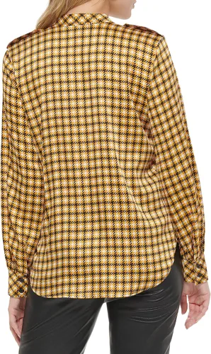 Vista 4 de Karl Lagerfeld Paris Top tejido de manga larga para mujer