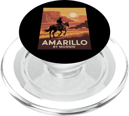 Vista 7 de Amarillo by Mornin Folk Style Western Country Music PopSockets Adhesive PopGrip