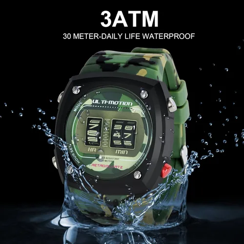 Vista 4 de ULTI-Motion Reloj unisex con correa de silicona de lujo 2022