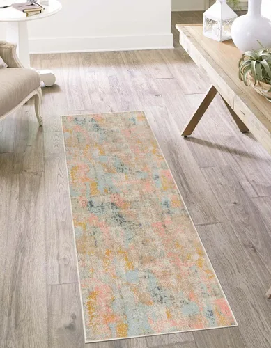 Vista 10 de Unique Loom Lotus Collection - Alfombra rectangular (2 x 3 pies 1 pulgada, rectangular, multicolor y marfil)