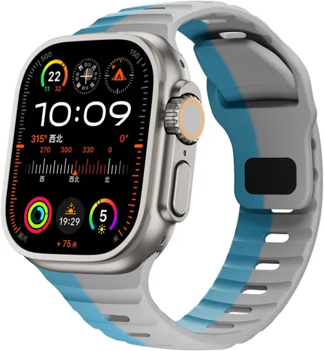 Vista 19 de Correas de silicona deportivas compatibles con Apple Watch Band de 1.929 in, 1.811 in, 1.772 in, 1.732 in, 1.654 in, 1.614 in, 1.575 in, 1.496 in