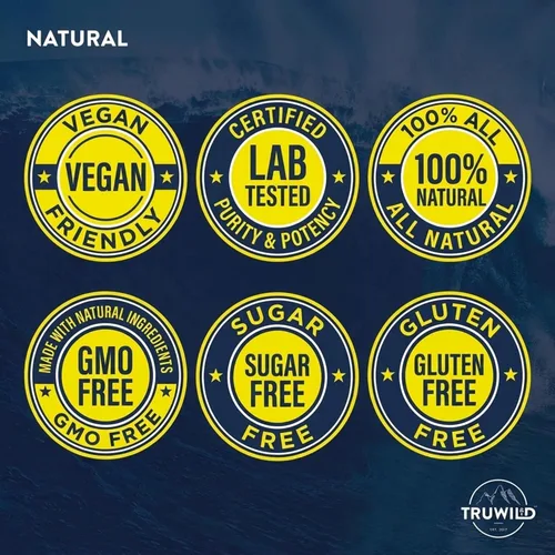 Vista 7 de TruWild Polvo de hidratación natural con cero azúcar, electrolitos veganos + aminoácidos, bebida de recuperación para uso diario, suplemento