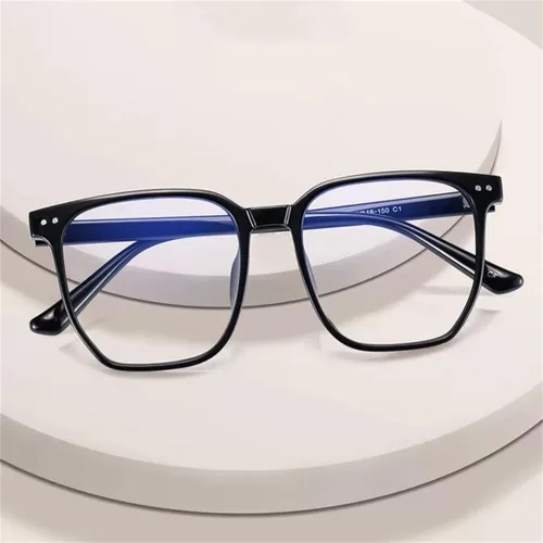 Vista 2 de MAKIRO Gafas de miopía de marco grande -0.5, -4.00 de intensidad para hombres y mujeres con miopía ligera