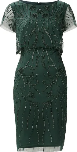 Vista 4 de Adrianna Papell Vestido de cóctel con cuentas para mujer
