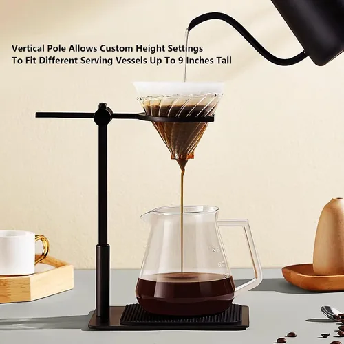 Vista 5 de Pour Over Coffee Station - Soporte para gotero de café de acero inoxidable
