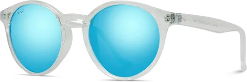 Vista 4 de WearMe Pro - Gafas de sol redondas retro resistentes 100% UVAUVB para mujeres y hombres