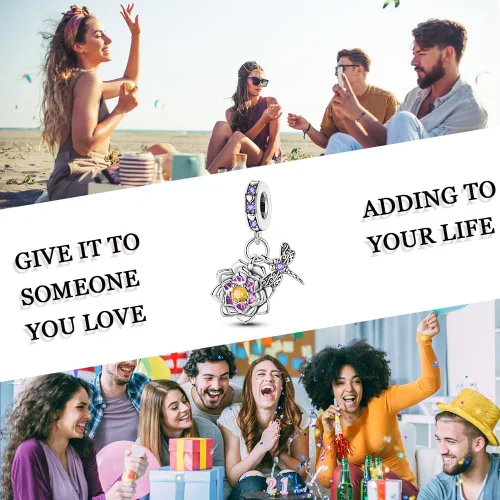 Vista 86 de LNQOBU Happy Life - Colgante para pulseras de abalorios, plata de ley 925 para mujer (con un espaciador de cuentas)
