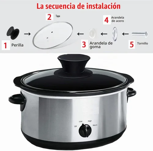 Vista 2 de Pomo universal de silicona para tapa de olla, resistente al calor, asas de sujeción, apto para lavavajillas, para Crockpot rival, piezas de repuesto