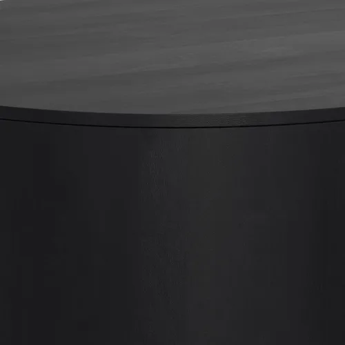 Vista 10 de SIMPLIHOME Millbury - Mesa de centro con tambor de madera maciza de mango Negro