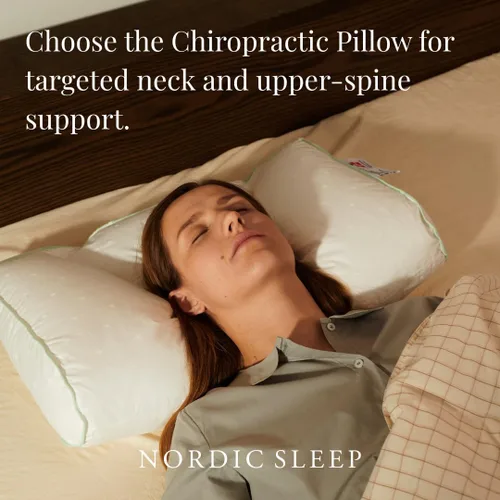 Vista 5 de Fossflakes Almohada cervical quiropráctica, soporte cervical de gran firmeza