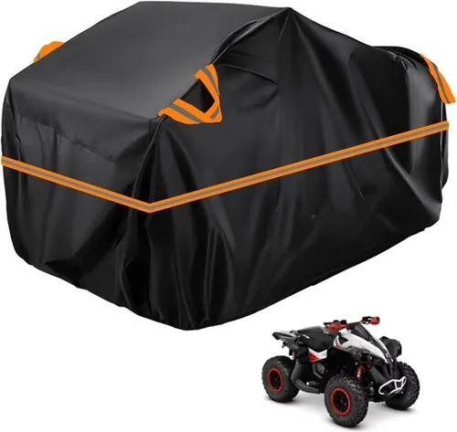 Vista 145 de Cubierta para ATV impermeable compatible con Arctic Cat H1 EFI TRV Cruiser 4x4 2011, cubierta de 210D para vehículos de 4 ruedas, cubierta para quad
