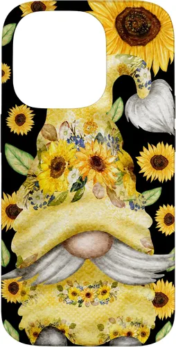 Vista 17 de Sunflower Gnome for Summer Garden Mom Cute Floral Pattern Case for iPhone 17