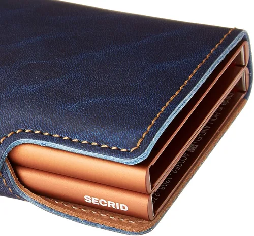 Vista 3 de Secrid - Cartera doble de piel auténtica con protección RFID, capacidad para 16 tarjetas