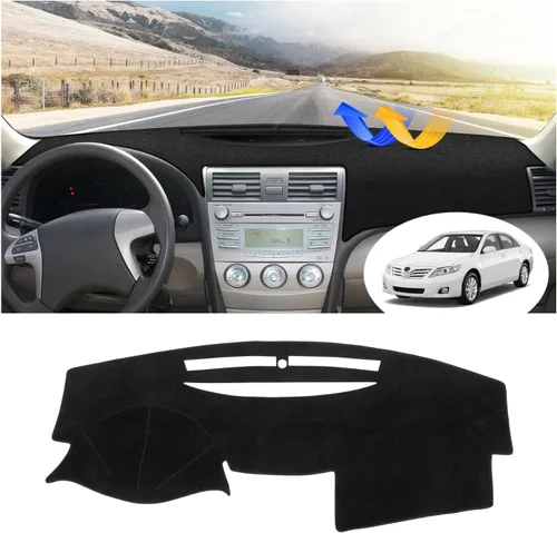 Vista 10 de FIILINES - Cubierta para salpicadero para Ford F150 2004-2008, tapete para tablero de instrumentos para accesorios F150, malla transpirable