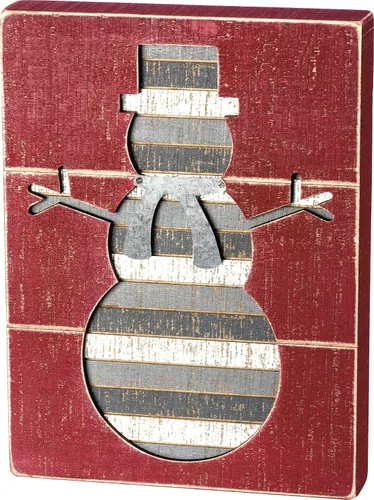 Vista 7 de Primitives by Kathy Muñecos de nieve de Navidad con letras a mano (juego de 3)
