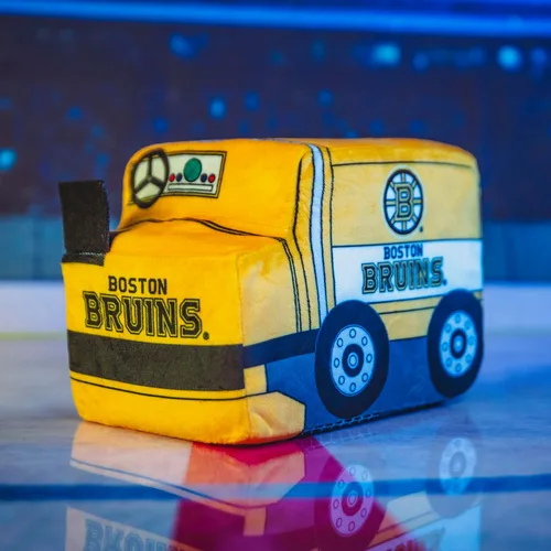 Vista 5 de Bleacher Creatures Boston Bruins Zamboni - Peluche de Kuricha de 7 pulgadas de la NHL, suave inspirado