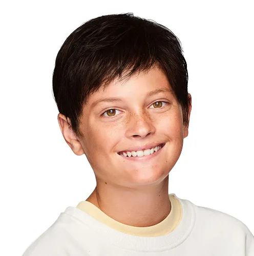 Vista 5 de Hairdo Kidz Super Mane - Peluca para niños con corte de peluquería de Hairuwear, tamaño de gorra ultra pequeña, R1416T Buttered Toast