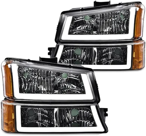 Vista 24 de PIT66 Faros LED, Compatible con 2003-2006 Chevy Silverado 1500 2500 3500 HD 2003 2004 2005 2006, Compatible con 2003-2006 Chevy Avalanche 1500 2500