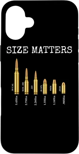 Vista 23 de Ammo & Gun Lover Shirt, Size Matters, Bullets & Caliber Case for iPhone 17