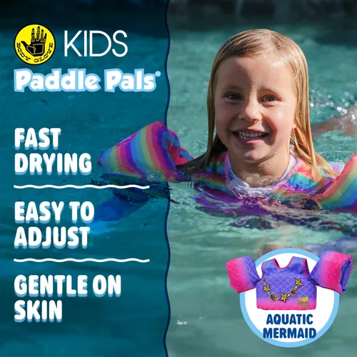 Vista 3 de Body Glove Paddle Pals - Chaleco salvavidas para niños aprobado por la Guardia Costera para aprender a nadar PFD