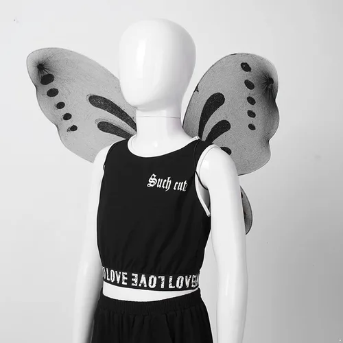 Vista 4 de renvena Juego de alas de mariposa de hadas para niñas disfraz de princesa para niños fiesta de cumpleaños de Halloween