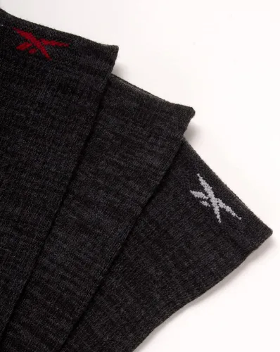 Vista 5 de Reebok Calcetines deportivos para hombre, paquete de 5 calcetines deportivos acolchados que absorben la humedad para hombre con costuras reforzadas