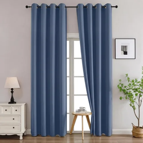Vista 164 de Simplebrand Juego de 2 paneles de cenefa aguamarina para ventana de cocina de 14 pulgadas de largo, cortinas de oscurecimiento de habitación