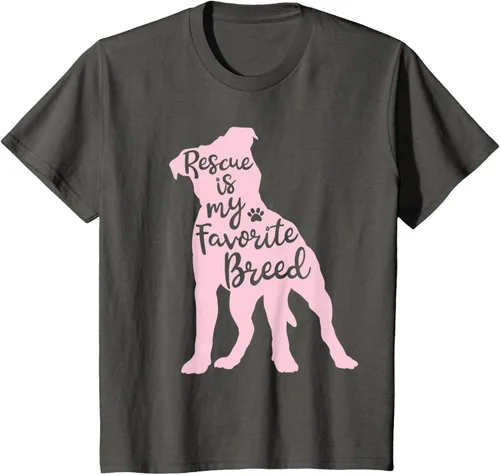 Vista 76 de Pitbull Rescue Is my Favorite Breed Dog Pit Bull Mama - Camiseta, Negro, S